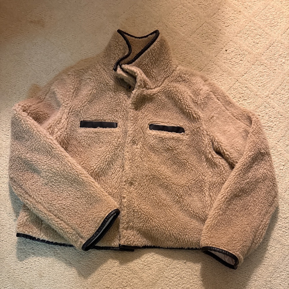 Mother faux Sherpa jacket large
